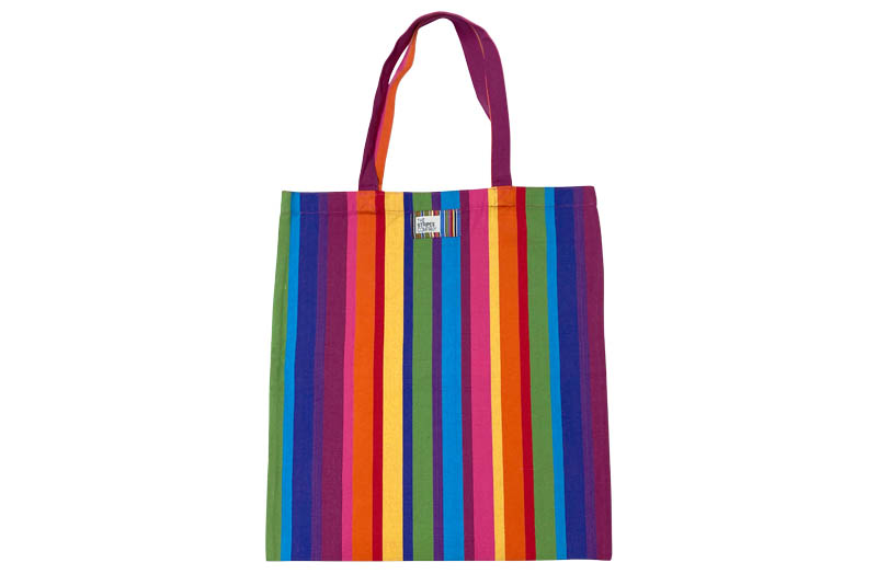 Multi Colour Striped Tote Bags - Multicolour Stripe Bags for Life